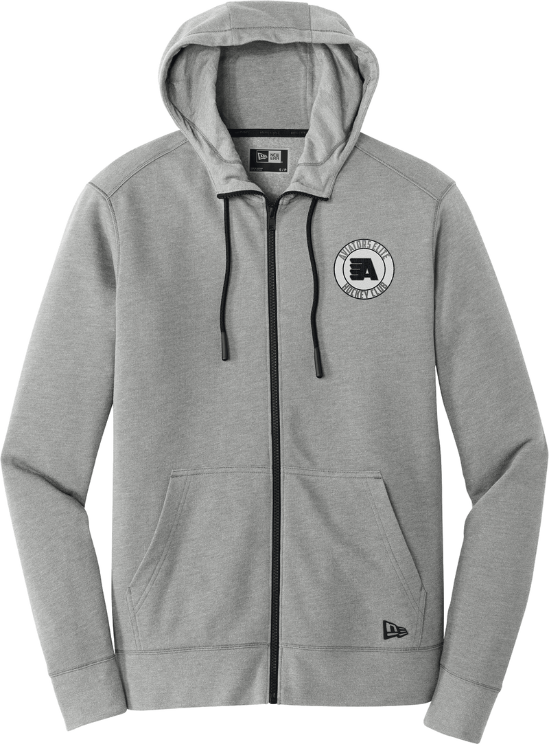 Aspen Aviators New Era Tri-Blend Fleece Full-Zip Hoodie