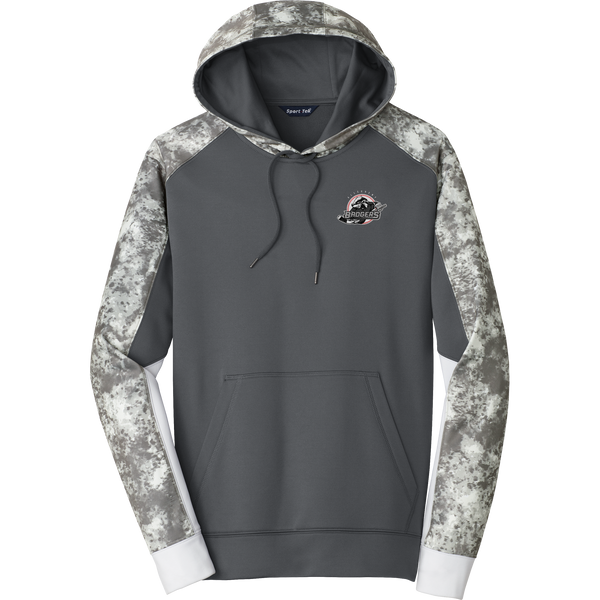 Allegheny Badgers Sport-Wick Mineral Freeze Fleece Colorblock Hooded Pullover