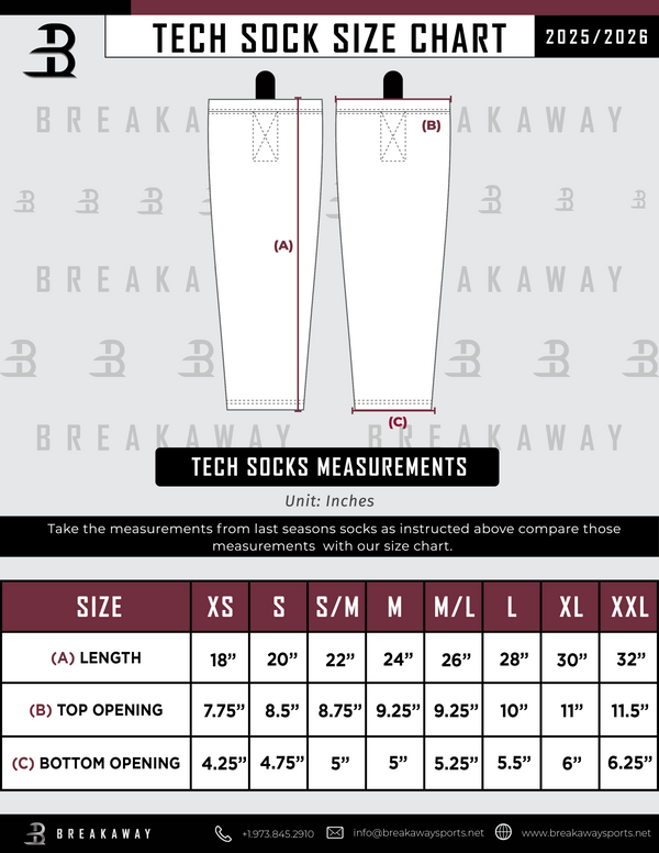 Metropolitan Selects Sublimated Tech Socks